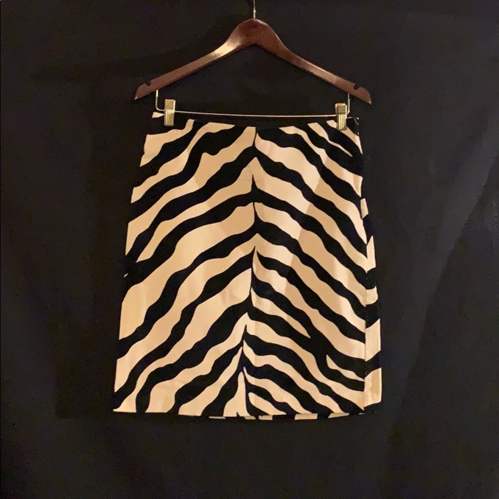 Isaac Mizrahi Zebra Print Pencil Skirt